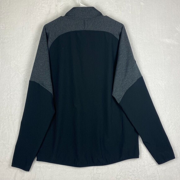 Under Armour Sweater Mens Large Gray Black Lightweight Pullover Sweatshirt - Picture 2 of 10